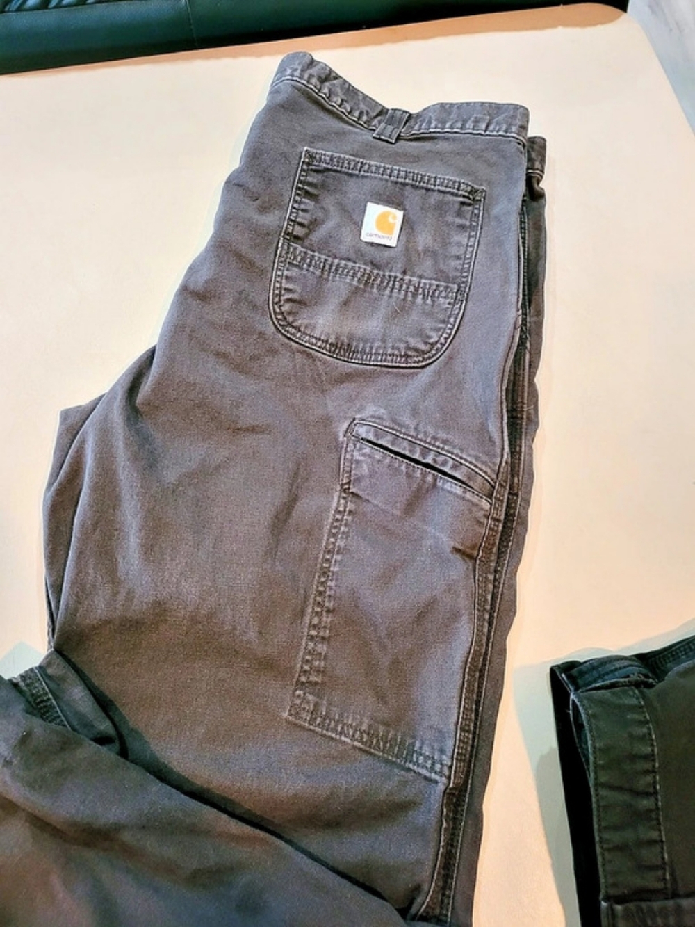 Carhartt Loose Fit Washed Utility Work Pant Men's Gray/Black